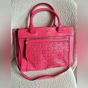 Kate Spade Hot Pink Woman’s Handbag w/Strap and Golden Hardware